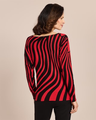 Produktabbildung 4 für Pullover mit Strahlen-Blumen-Druck