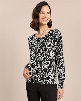 Produktabbildung 1 für Pullover Bicolor mit Steinchen