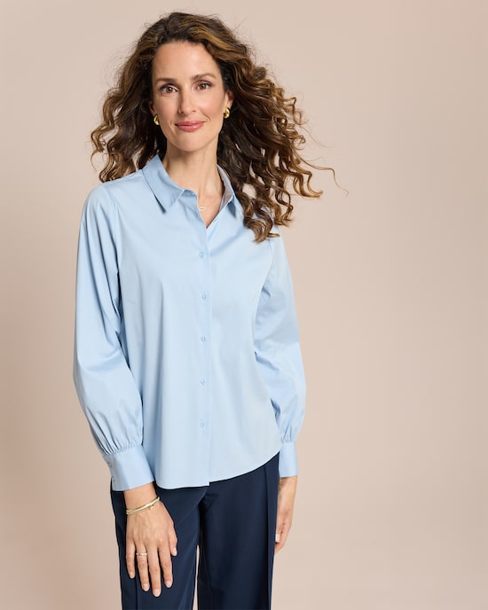 Produktabbildung für Boxy Bluse mit Falten