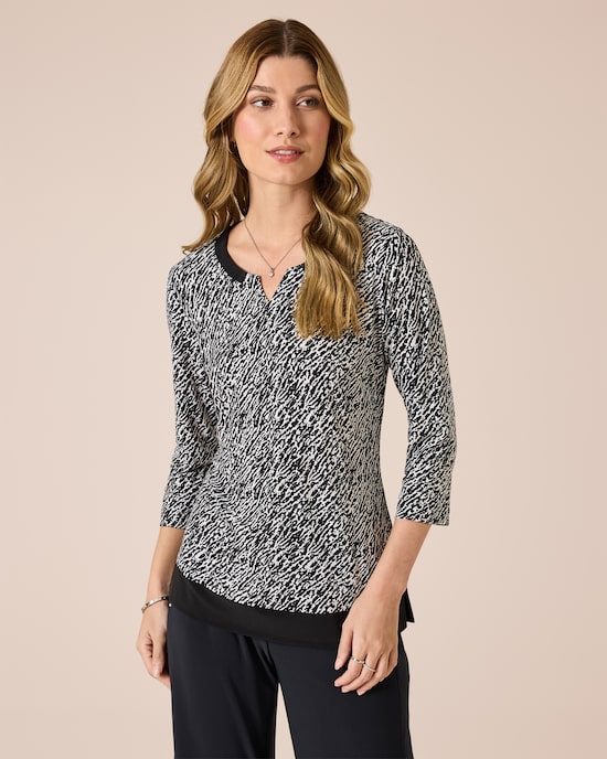 Produktabbildung für Shirt mit Dekoblende