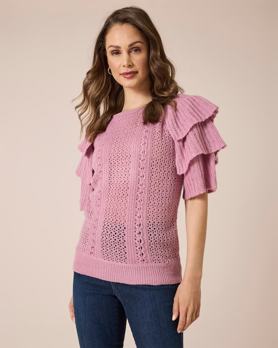 Produktabbildung für Pullover mit weiten Ärmeln