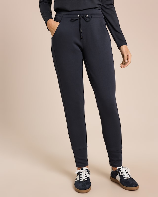 Joggpants aus strukturiertem Sweat