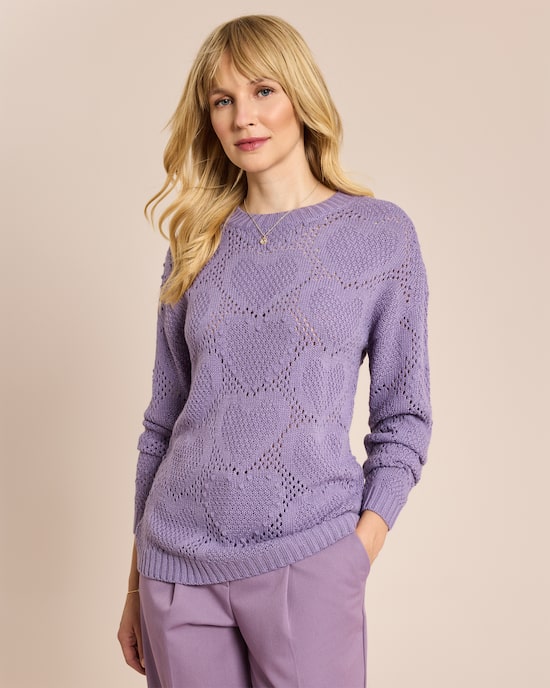 Produktabbildung für Pullover mit Herzstrick