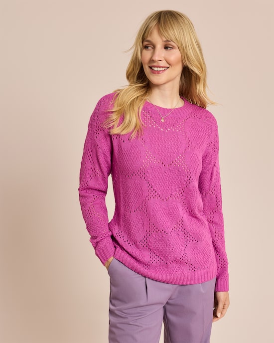 Produktabbildung für Pullover mit Herzstrick