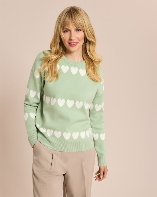 Produktabbildung für Pullover mit Herzen