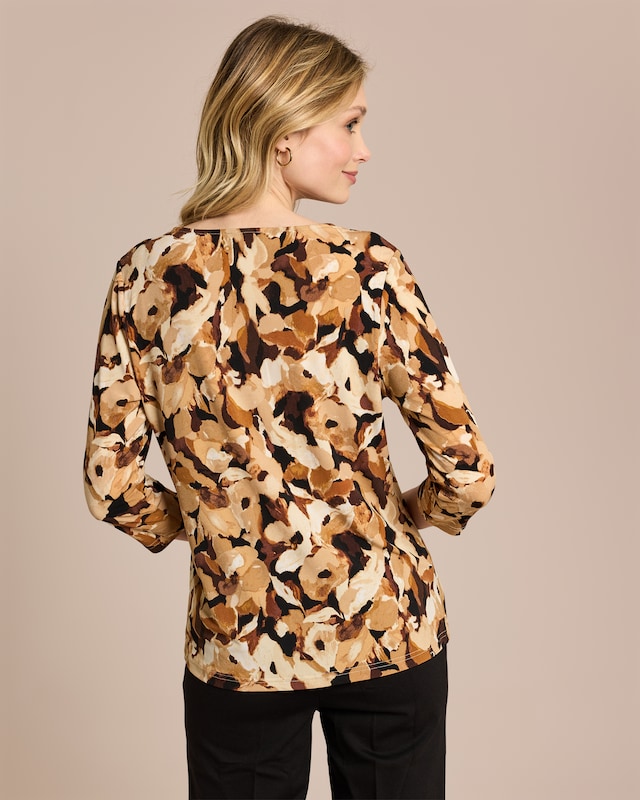 Shirt Blumen-Druck