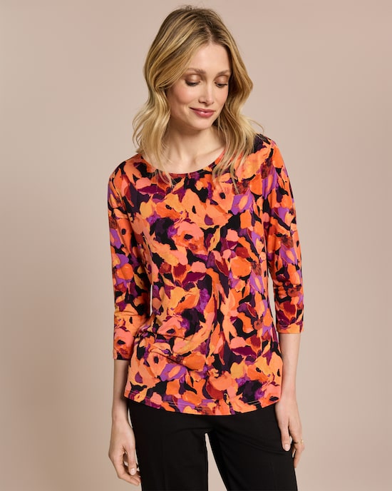 Produktabbildung für Shirt Blumen-Druck