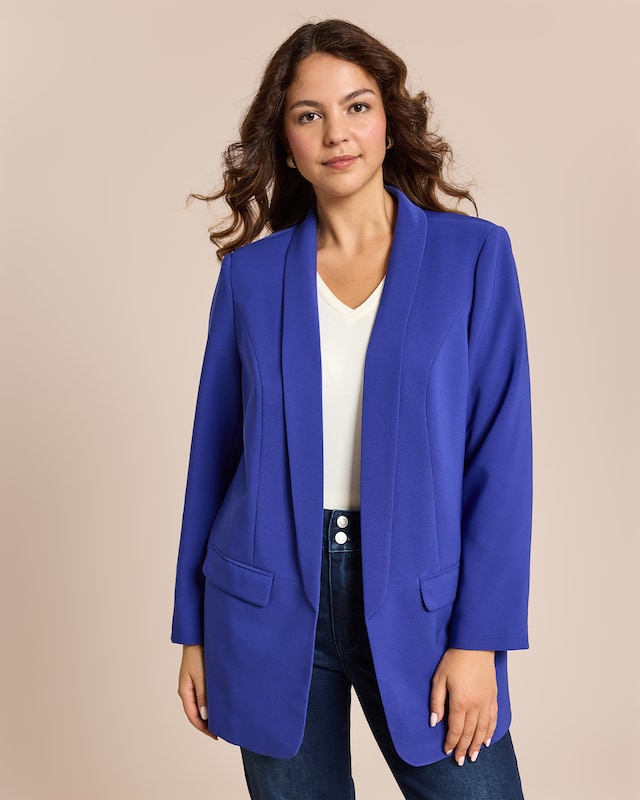 Blazer mit langem Revers