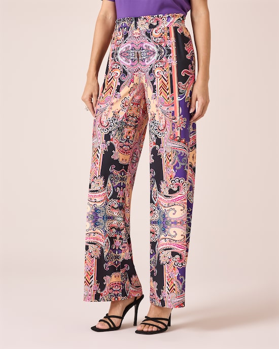 Produktabbildung für Jerseyhose mit Paisleydruck