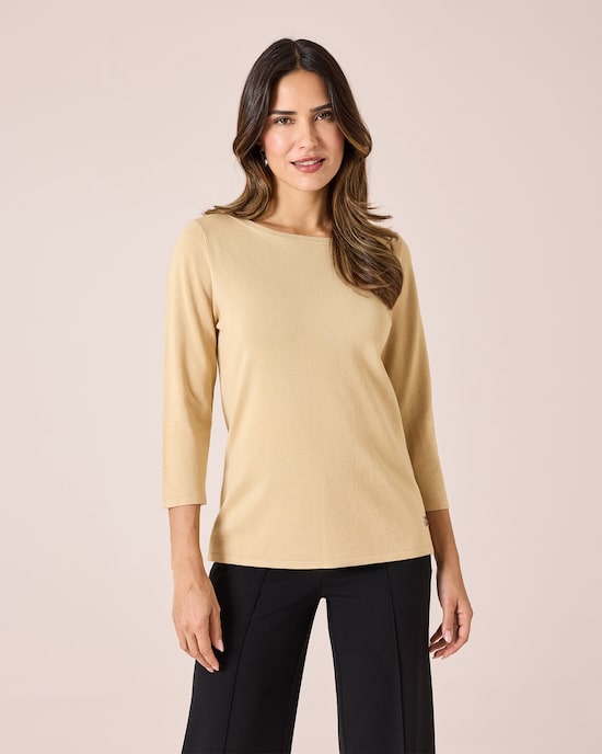 Produktabbildung für Pullover mit U-Bootausschnitt