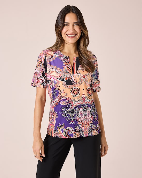 Produktabbildung für Shirt mit Paisleydruck