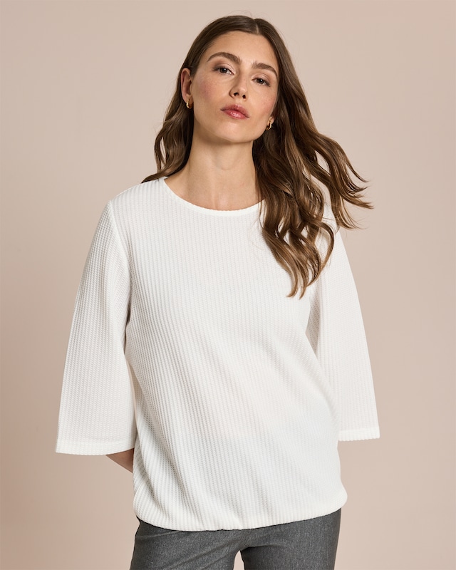 Shirt in Waffel-Optik