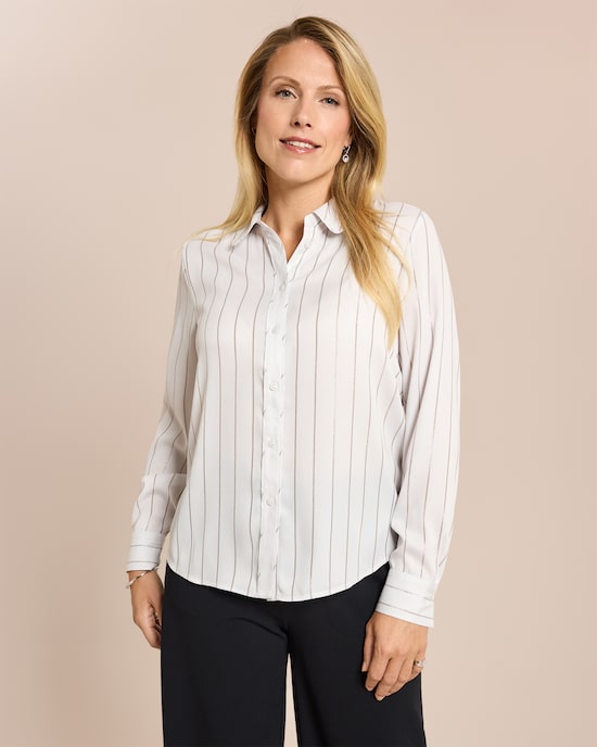 Produktabbildung für Bluse mit Glanzgarnstreifen
