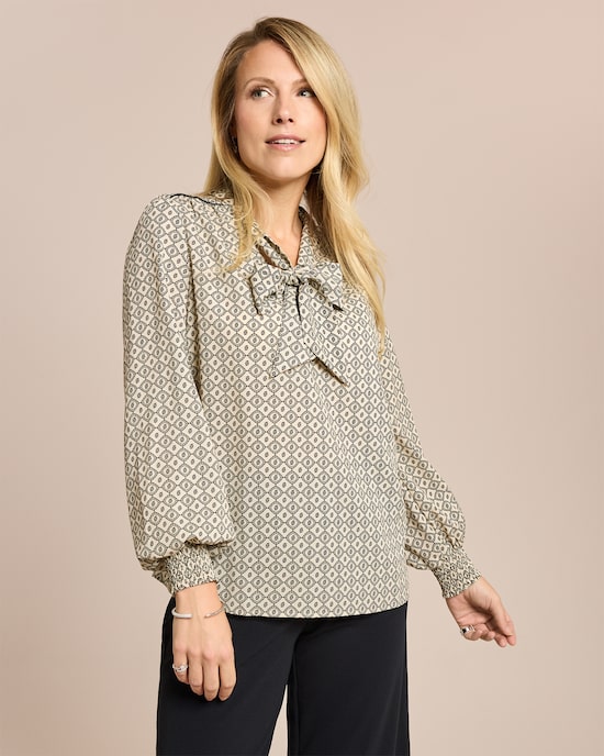 Produktabbildung für Crepe de Chine Bluse bedruckt