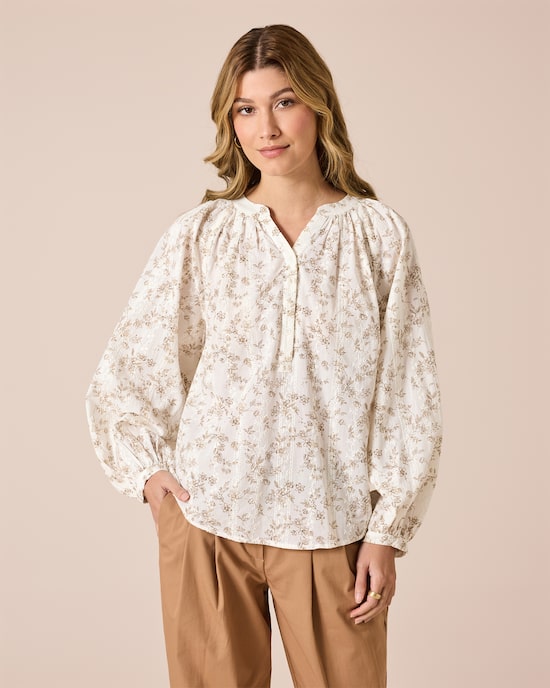 Produktabbildung für Bluse mit Stickerei