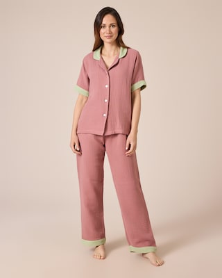Produktabbildung 1 für Homewear aus Musselin, 2tlg.