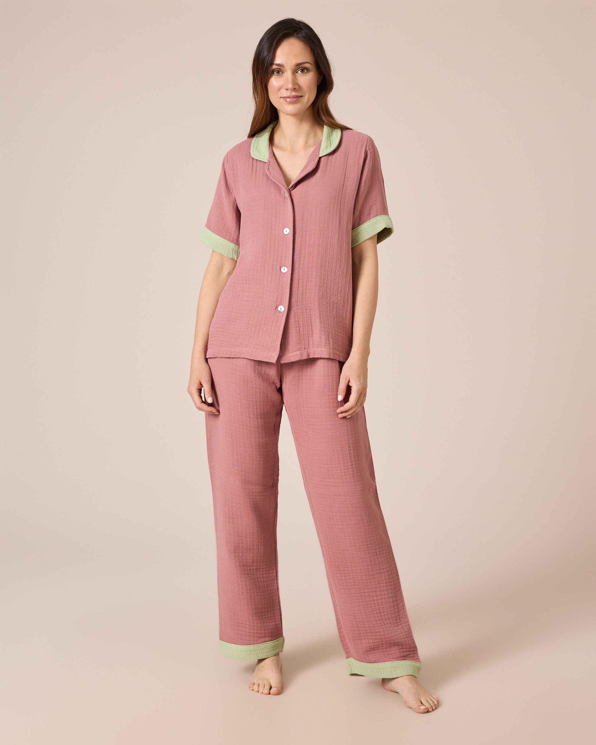 Produktabbildung für Homewear aus Musselin, 2tlg.