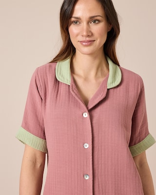 Produktabbildung 4 für Homewear aus Musselin, 2tlg.