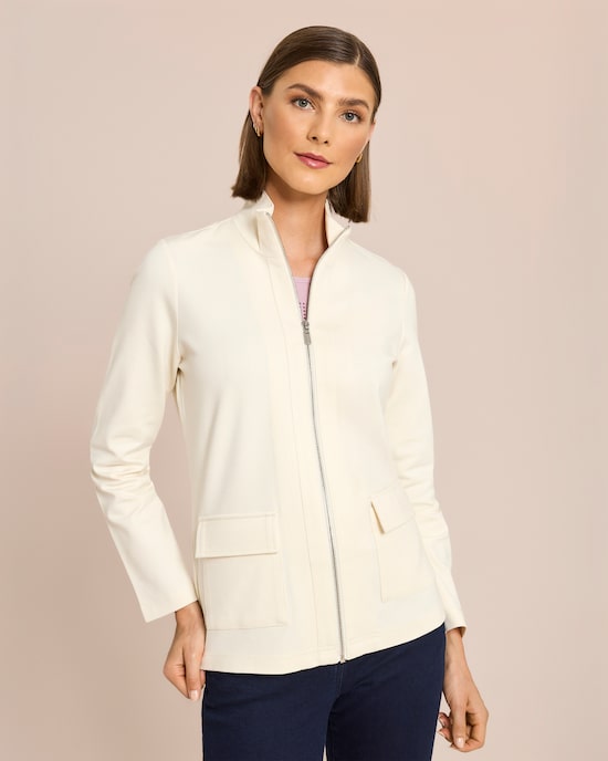 Produktabbildung für Shirtjacke mit Reißverschluss