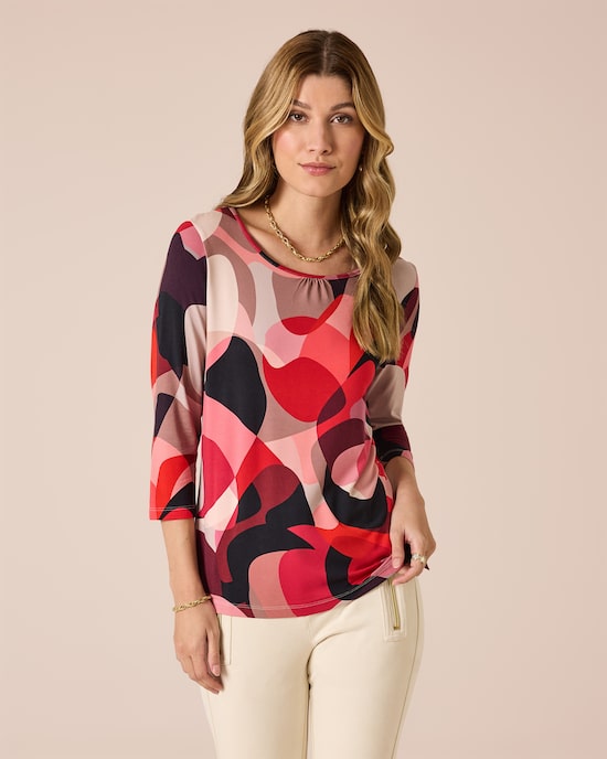 Produktabbildung für Shirt mit 3/4 Arm und Druck