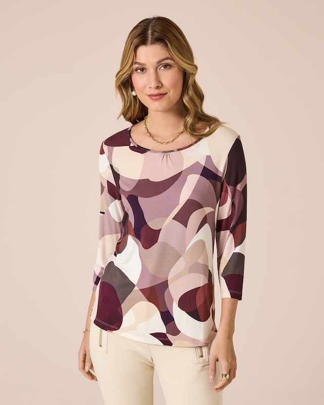Shirt mit 3/4 Arm und Druck