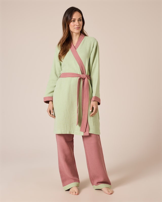Musselin-Kimono, 2tlg.
