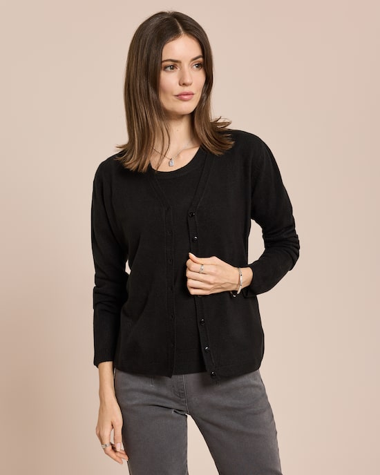 Produktabbildung für Cardigan Cashmere Feeling langarm