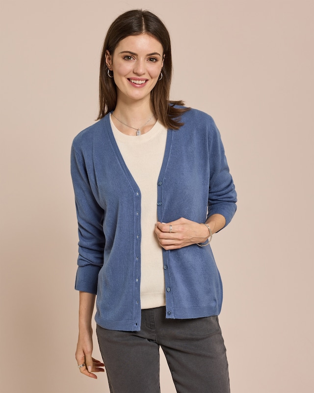 Cardigan Cashmere Feeling langarm