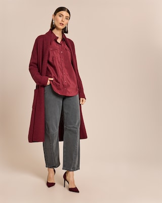 Produktabbildung 3 für Weite Satin-Hemdbluse