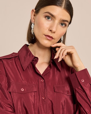 Produktabbildung 5 für Weite Satin-Hemdbluse