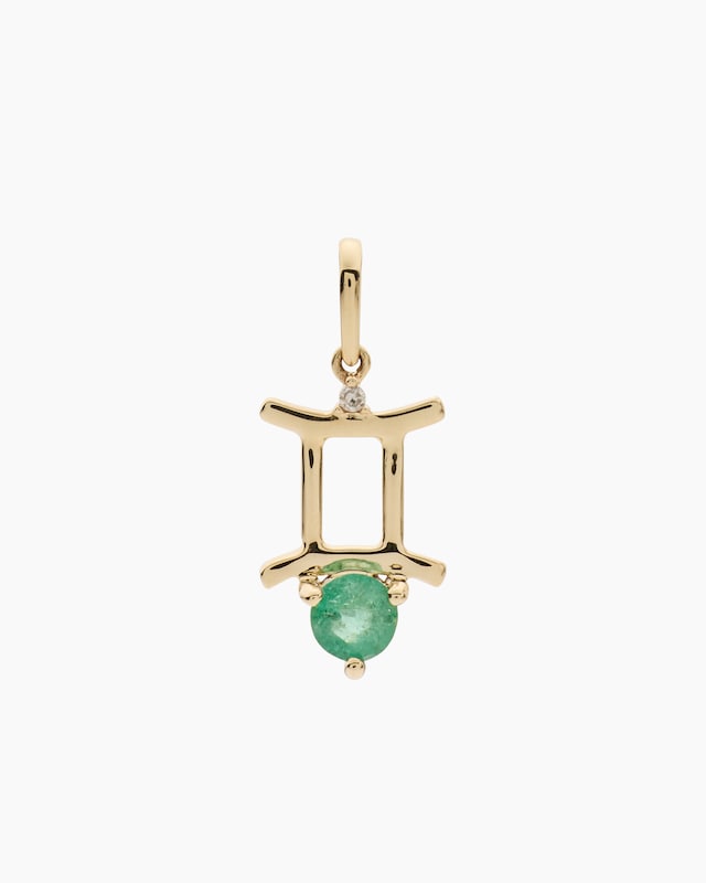 Sternzeichen-Anhänger mit Diamant 0,01 ct