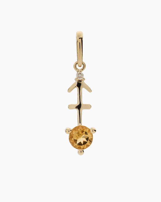 Produktabbildung für Sternzeichen-Anhänger mit Diamant 0,01 ct