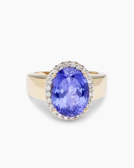 Produktabbildung für Ring mit Tansanit AAAAA + Brillant