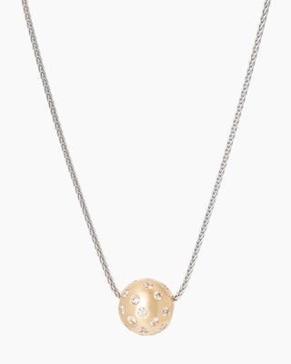 Produktabbildung 1 für Zopfkette + Brillantanhänger 0,36 ct