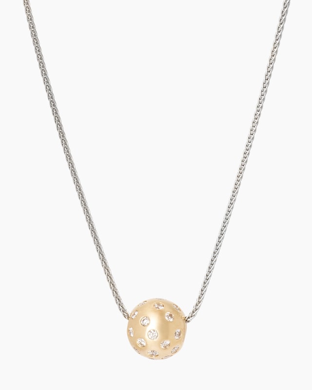 Zopfkette + Brillantanhänger 0,36 ct
