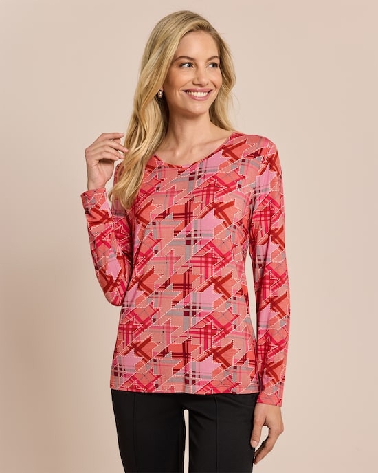 Produktabbildung für Shirt im Karo Druck