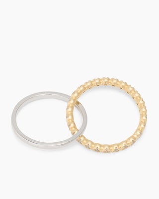 Produktabbildung 2 für Ring-Set, 2tlg. mit Zirkon