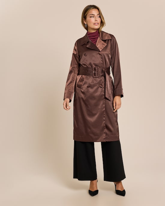 Produktabbildung für Trenchcoat aus Satin