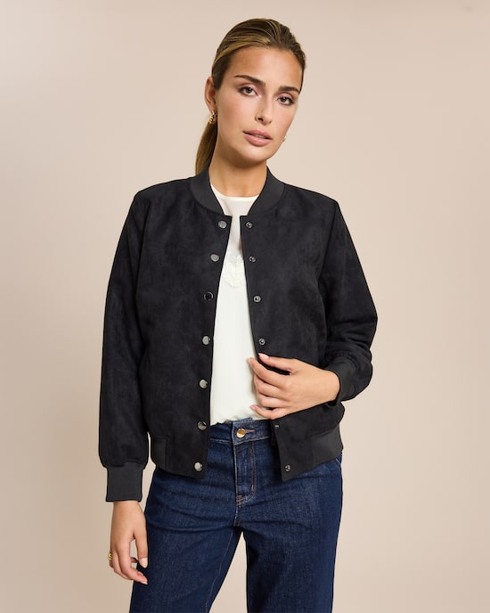 Produktabbildung für Wendejacke aus Veloursimitat und Satin