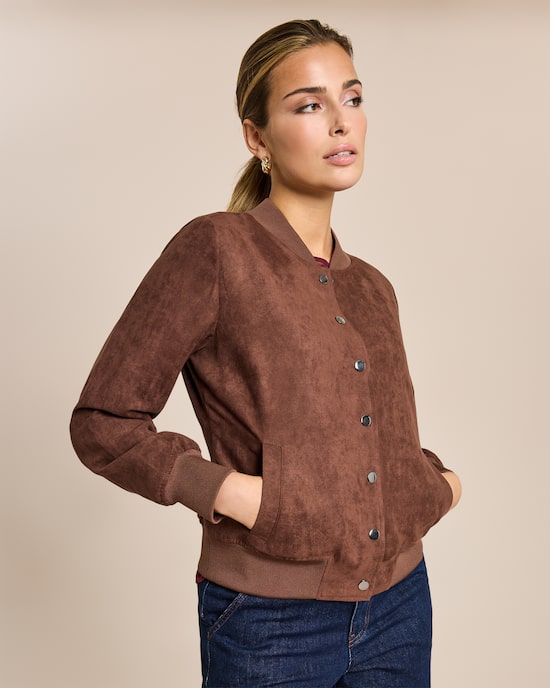 Produktabbildung für Wendejacke aus Veloursimitat und Satin