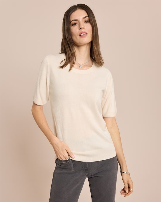 Produktabbildung für Halbarm-Pullover Cashmere Feeling