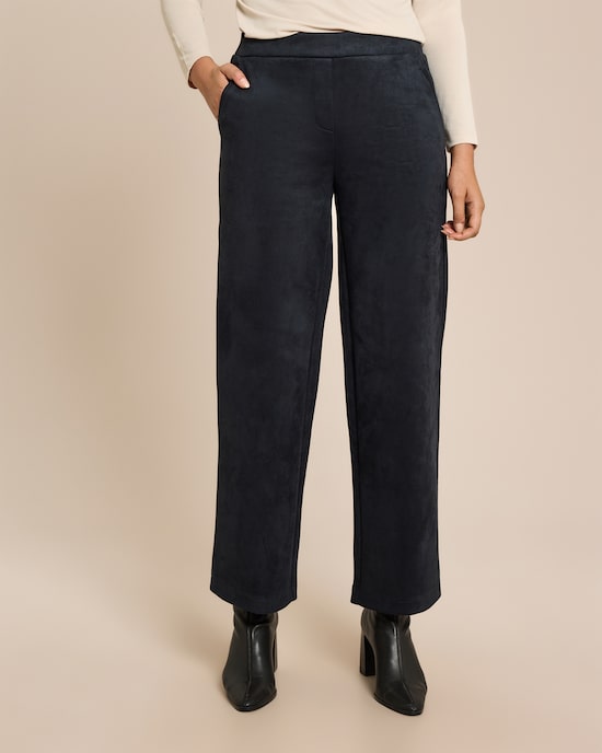 Produktabbildung für Veloursimitathose mit weitem Bein