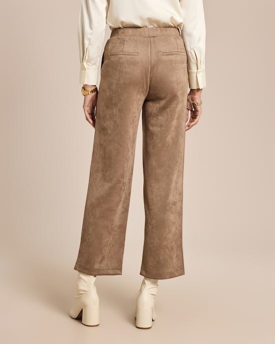 Produktabbildung für Veloursimitathose mit weitem Bein