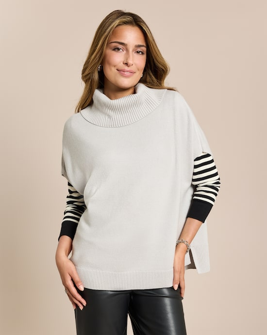 Produktabbildung für Pullunder mit Rollkragen