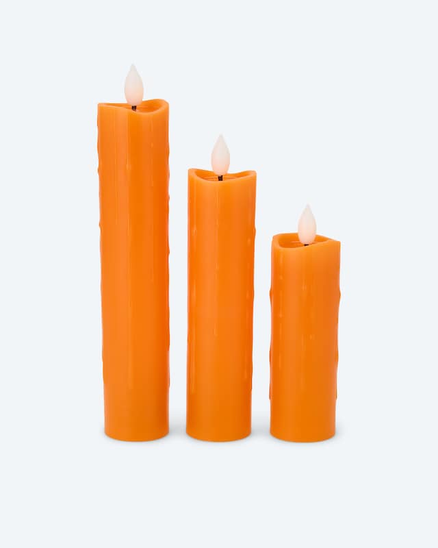 3 Halloween XL LED-Votivkerzen