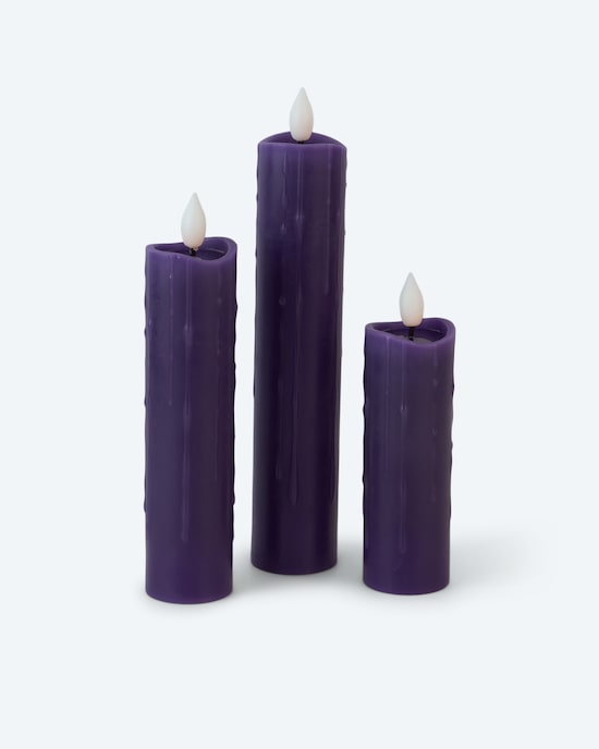 Produktabbildung für 3 Halloween XL LED- Votivkerzen