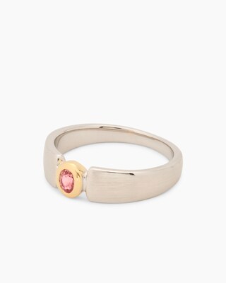 Produktabbildung 2 für Ring mit Padparadscha Saphir