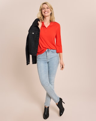 Produktabbildung 3 für Jeans mit Strasssteinchenbesatz