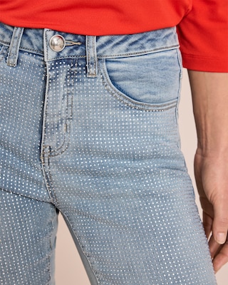 Produktabbildung 5 für Jeans mit Strasssteinchenbesatz