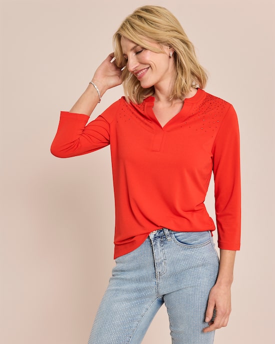 Produktabbildung für Shirt mit Strasssteinhimmel